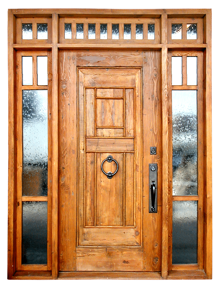 door with sidelights front