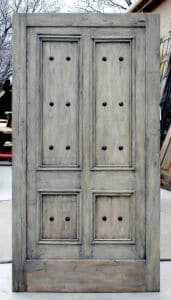 four panel door back w clavos