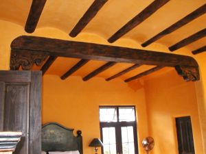 Architectural accents of beams headers and corbels