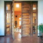 Back of hacienda style doors