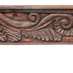 Carved fireplace mantel
