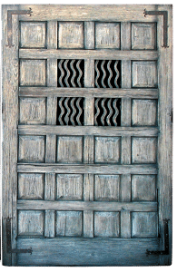 gate with peep windows