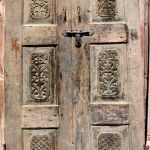 antique cabinet doors used to make carved built-in cabinet