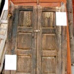 antique cabinet doors used to make door with sidelights