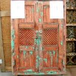 antique doors used to make door with sidelights