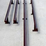 Iron foot rails for custom ranch bar