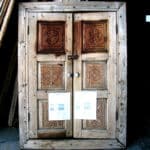 antique doors used to make media cabinet 2 of 2