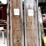 antique Mexican doors used to make door with sidelights