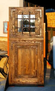 Dutch door with glass