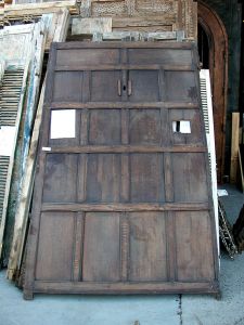 Antique doors used to make Cuba Libre Missile Bar front panels