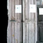 Antique doors used to make Cuba Libre Wine Storage