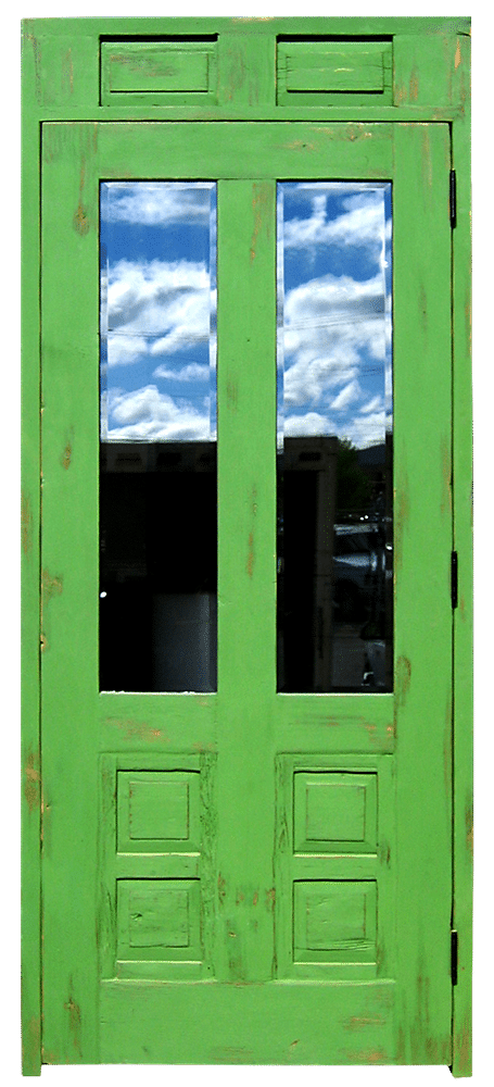 Door with solid transom