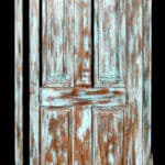 door with shutters original finish