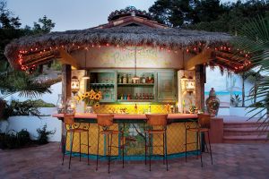 Poolside outdoor bar