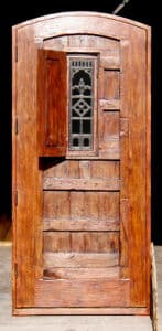 Door with grilled peep back detail