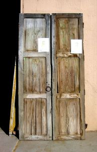 antique Mexican doors used to make entry gate