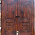 Solid wood entry gate