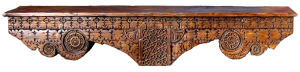 Custom antique corbel fireplace mantel