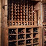 Custom wine cellar shelving