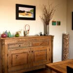 Installed dining room cabinet
