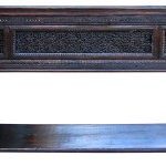 Front of buffet with carved panel