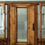 door with sidelights back detail
