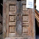 antique cabinet doors used to make door with sidelights