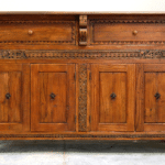 Front of carved cabinet