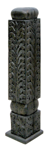 carved newel post