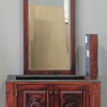 Custom vanity with mirror