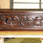 hand carved fireplace mantel