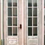 Custom white French doors