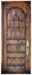 door with grilled shutter