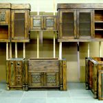 Custom rustic kitchen cabinets