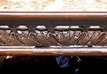 Front of antique carving fireplace mantel