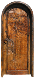 arched rustic door