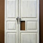 White custom wooden refrigerator panels