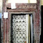 antique material used to make door with surround