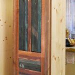 Progress photo of wood refrigerator panels
