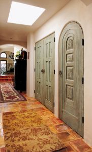 Custom linen closet doors