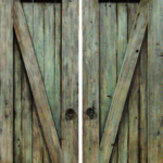 Double barn sliding patio doors