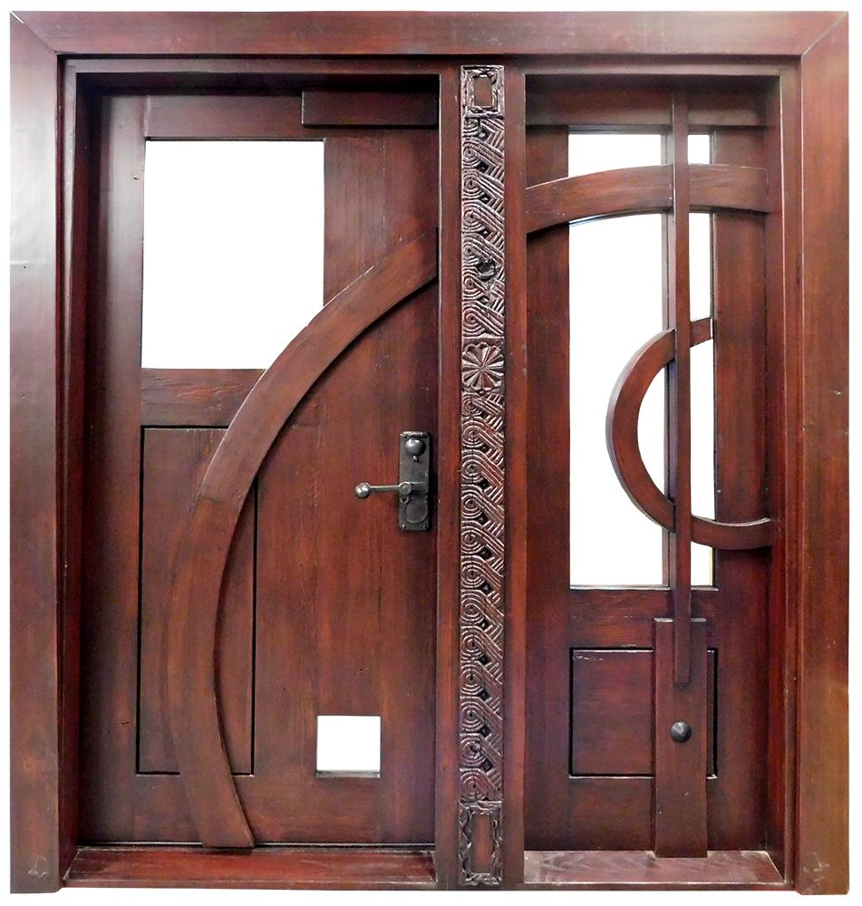 Geometric design door