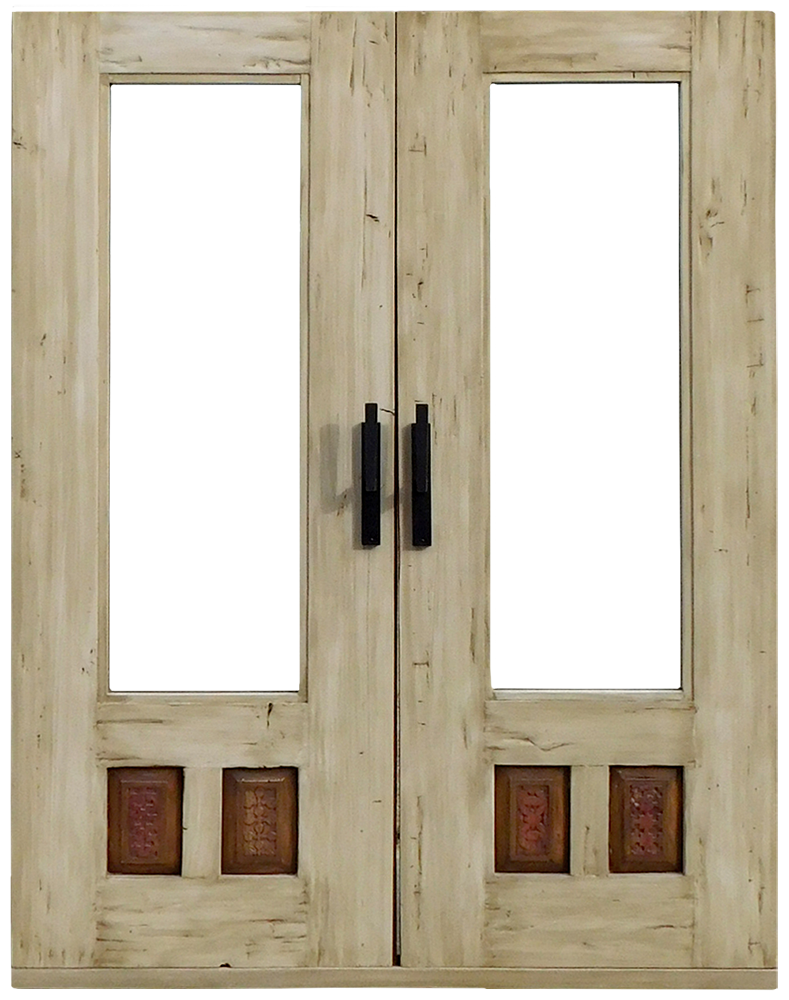 Sliding doors with sidelights