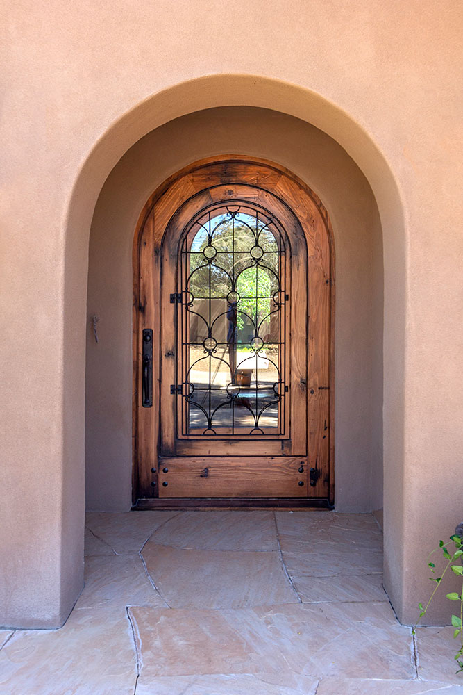 Arched front entry