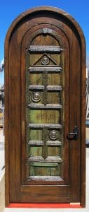 Custom bedroom door with antique door