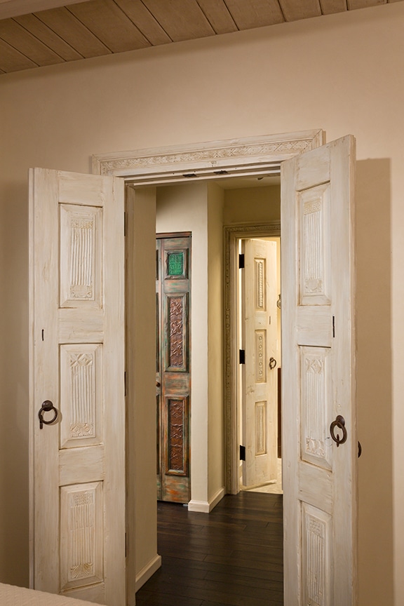 Doors with carved surrounds
