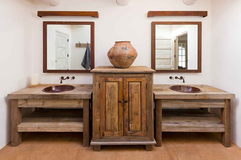 Custom bath vanity and cupboard