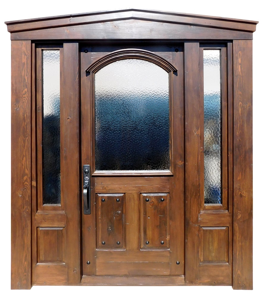 Custom front entry in peaked surround