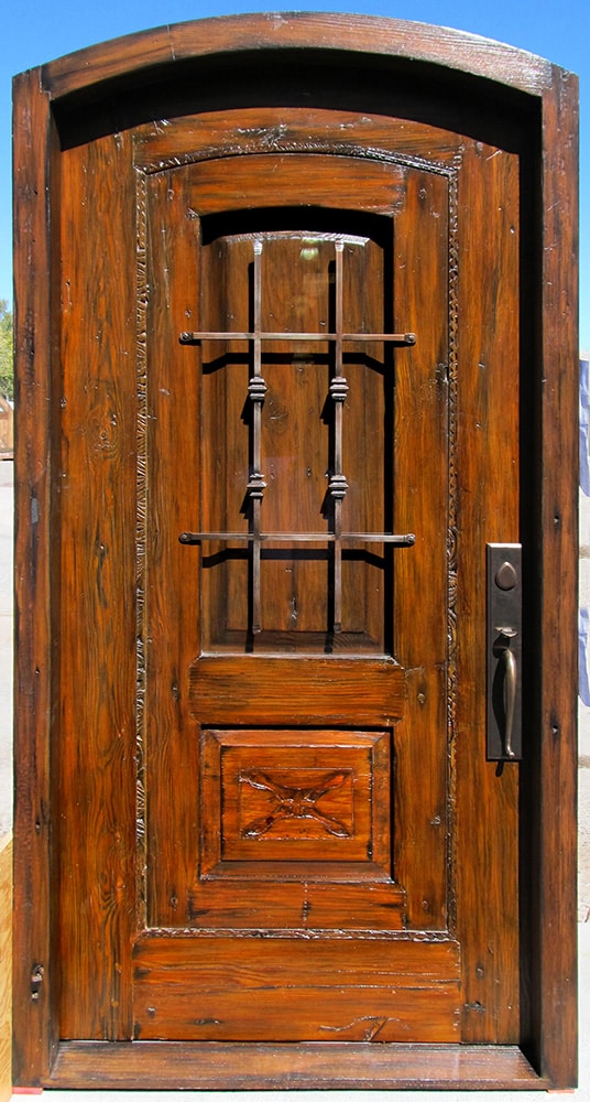 Custom front entry with antique door