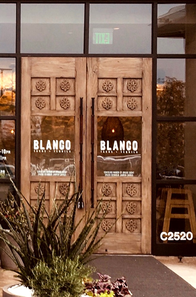 Blanco Tacos Doors